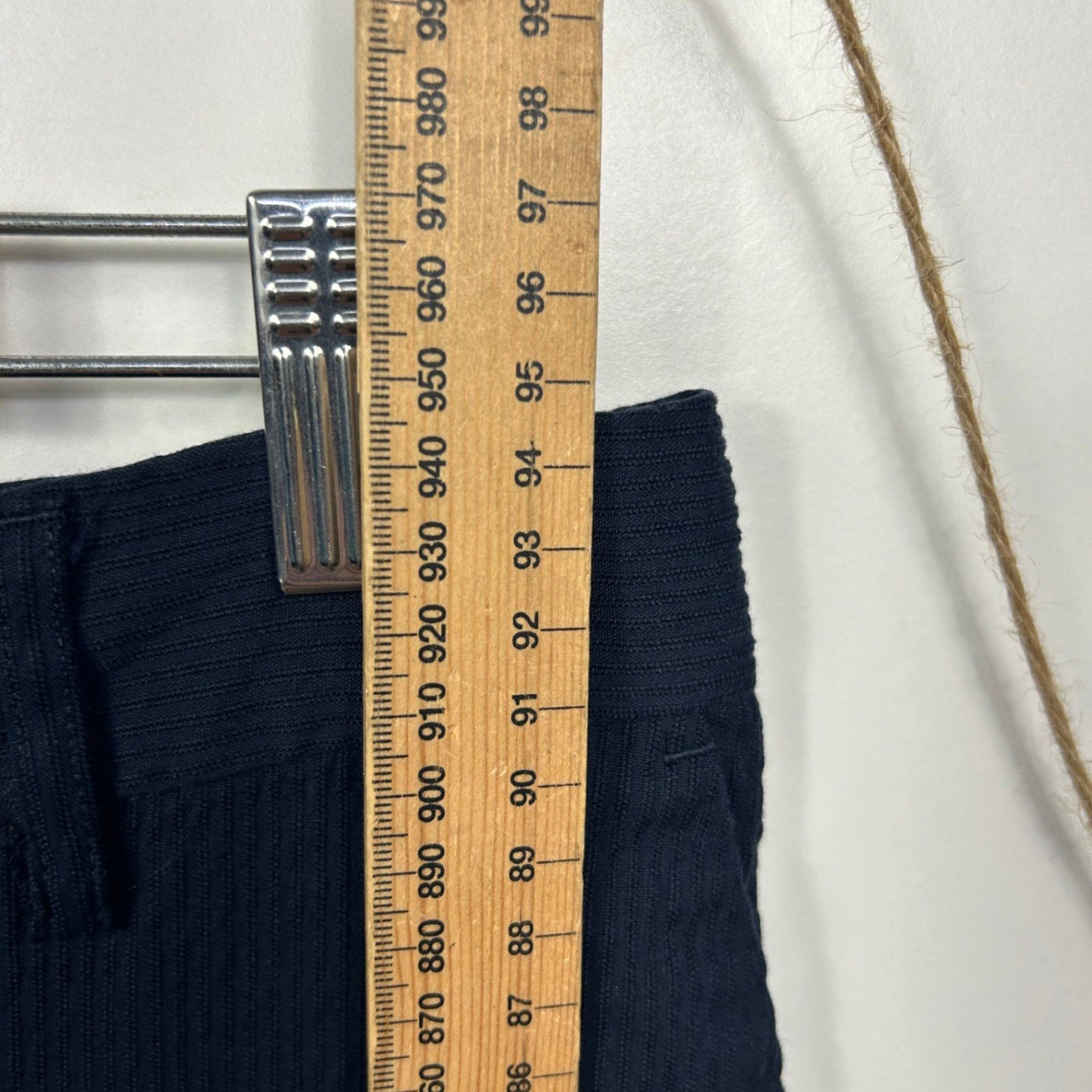 Sportscraft European Fabric Navy Tapered Trousers Pants Pockets Cotton Size 14