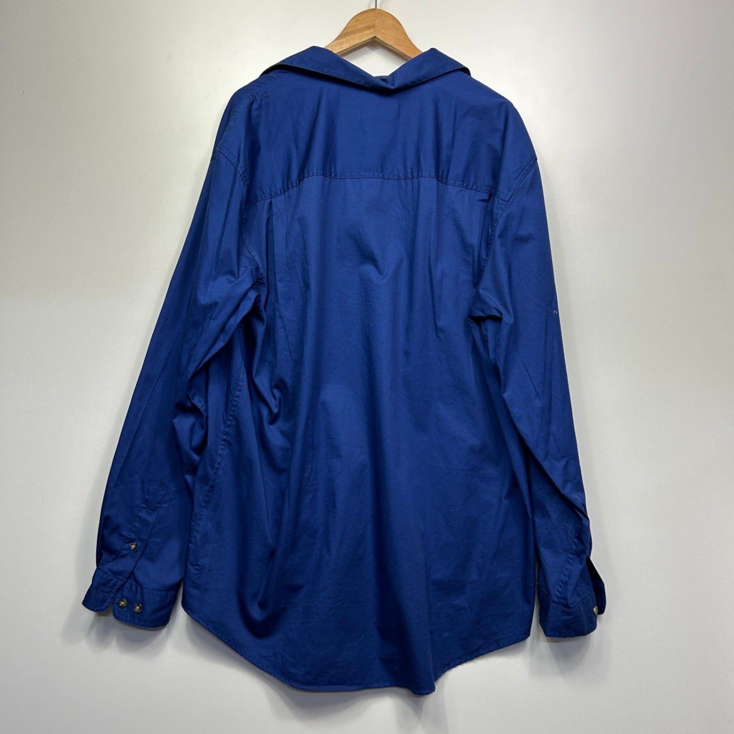 Just Country Mens Long Sleeve Workshirt Size 2XL Blue