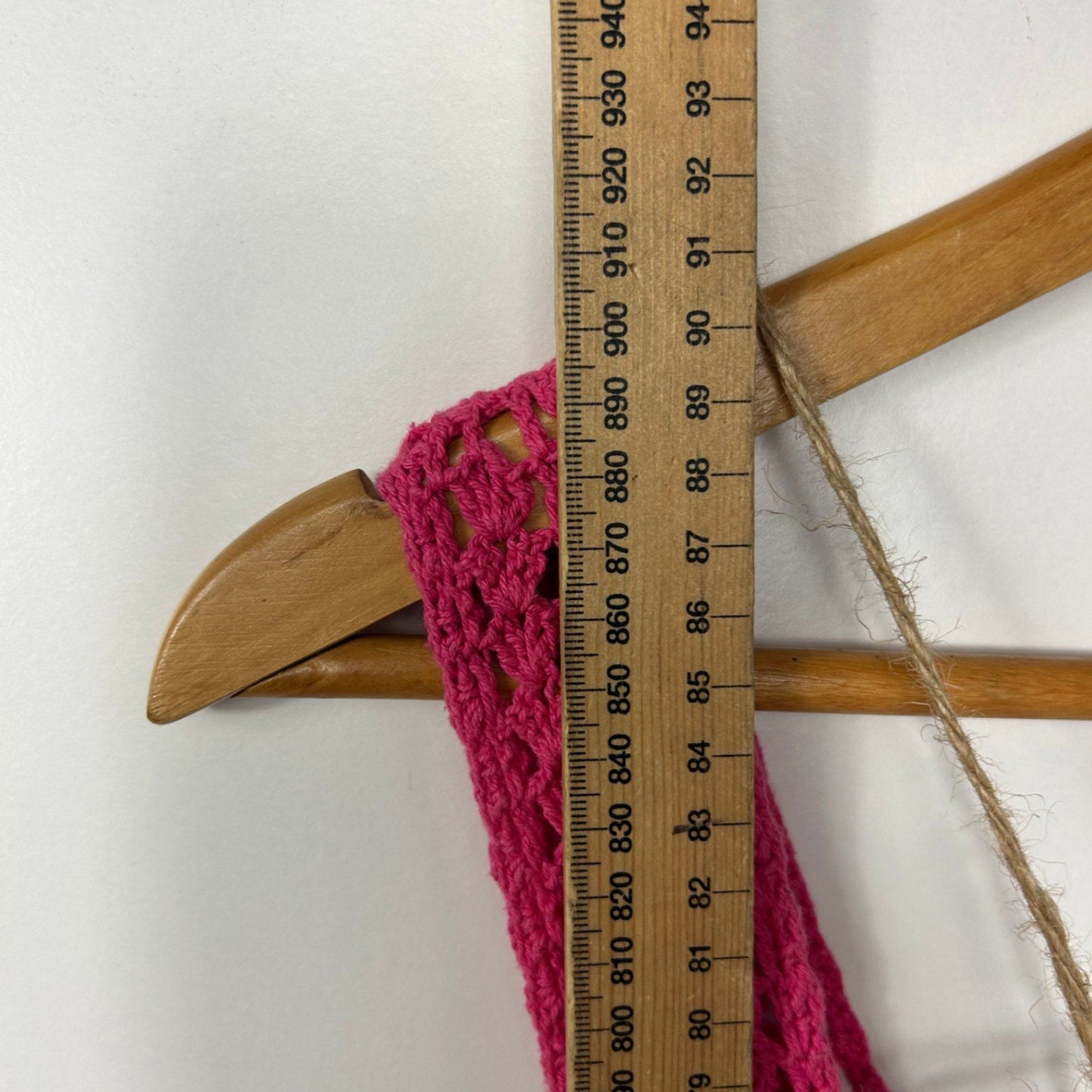 Caroline Morgan Sleeveless Boho Dress Size 16 Pink Asymmetric Hem Crochet Trim