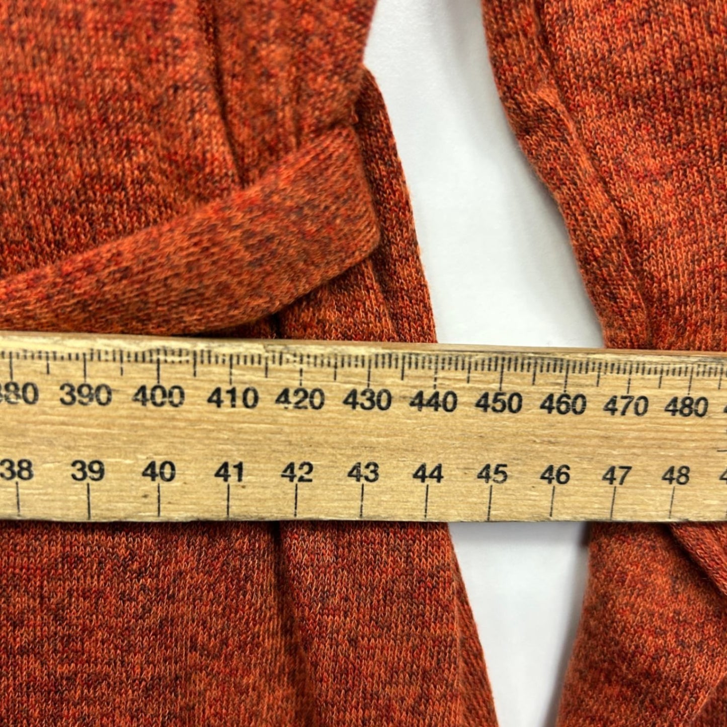 Belle Bird Knit Midi Dress Size 16 Rust Orange Long Sleeve Belted Birdsnest