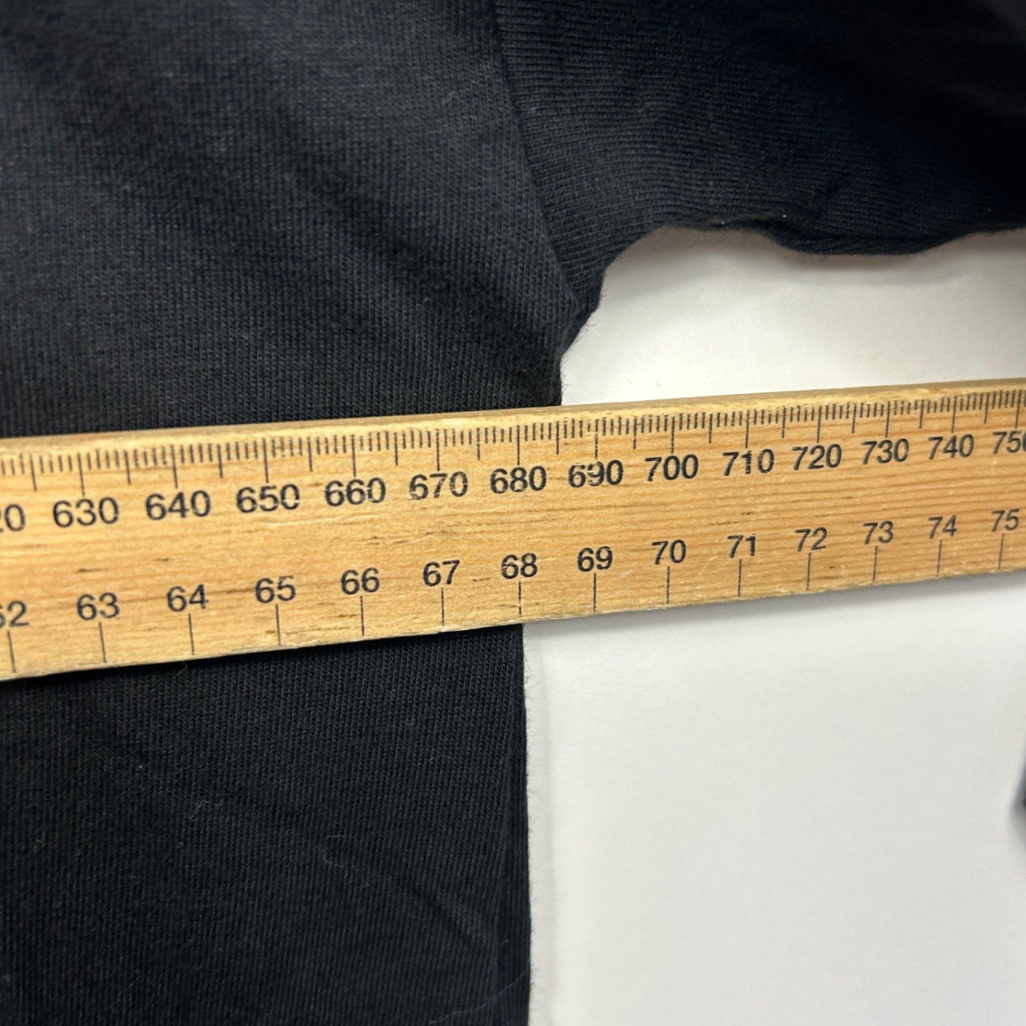 Bohemian Traders Casual Top Size 14 Large Black Long Sleeve 100% Cotton Hi Low