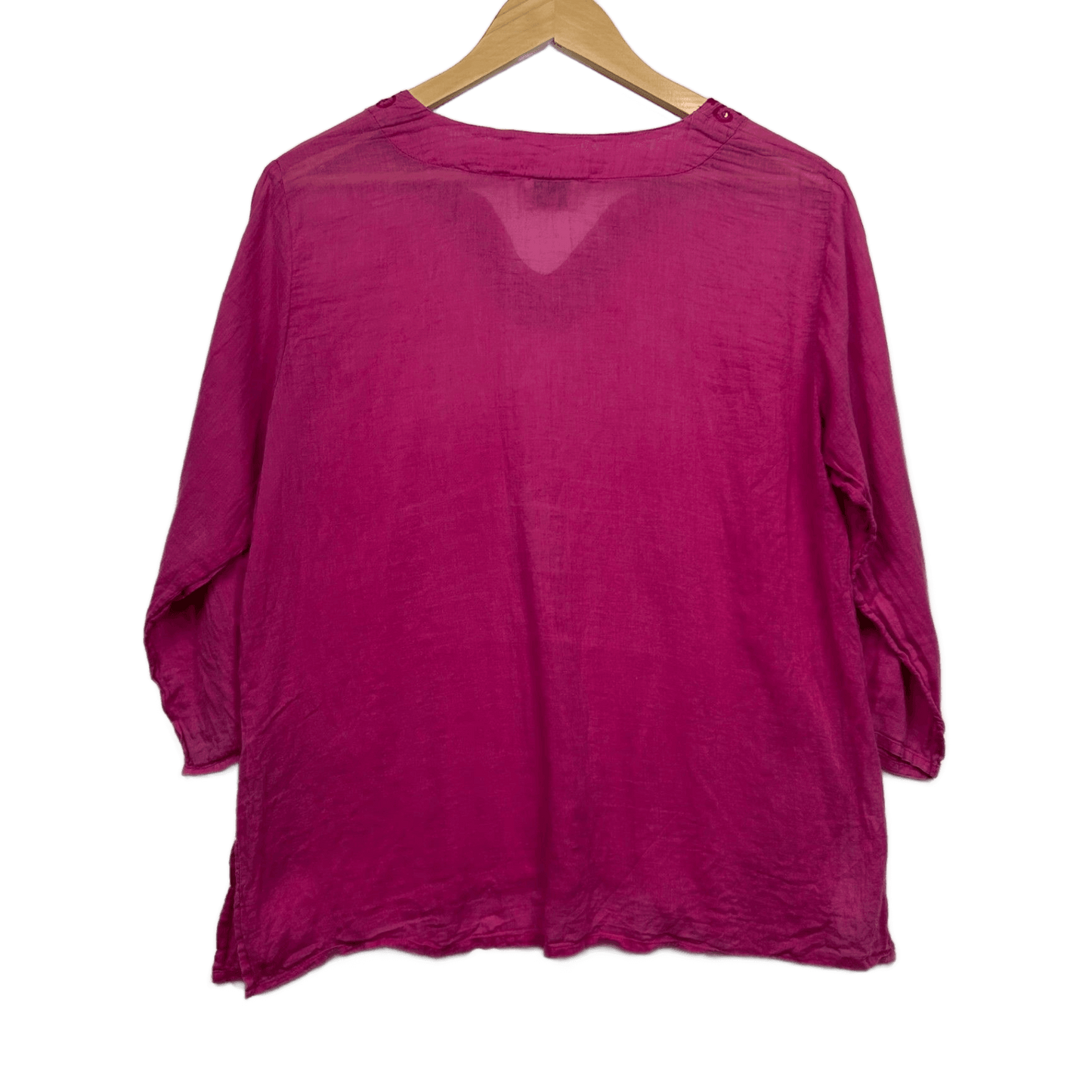 Tree of Life Pink Boho Top Size 16 18 Long Sleeve Rayon Lightweight