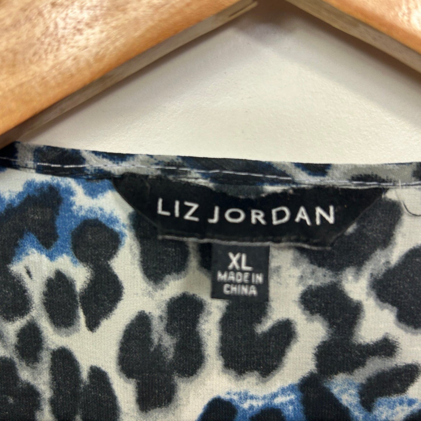 Liz Jordan Multicoloured Long Sleeve Top Blouse Size XL Animal Print