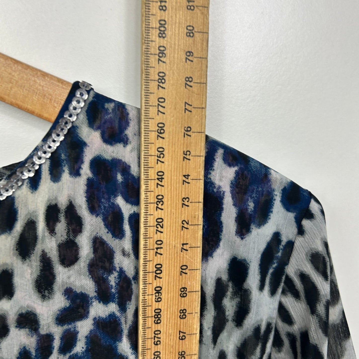 Liz Jordan Multicoloured Long Sleeve Top Blouse Size XL Animal Print