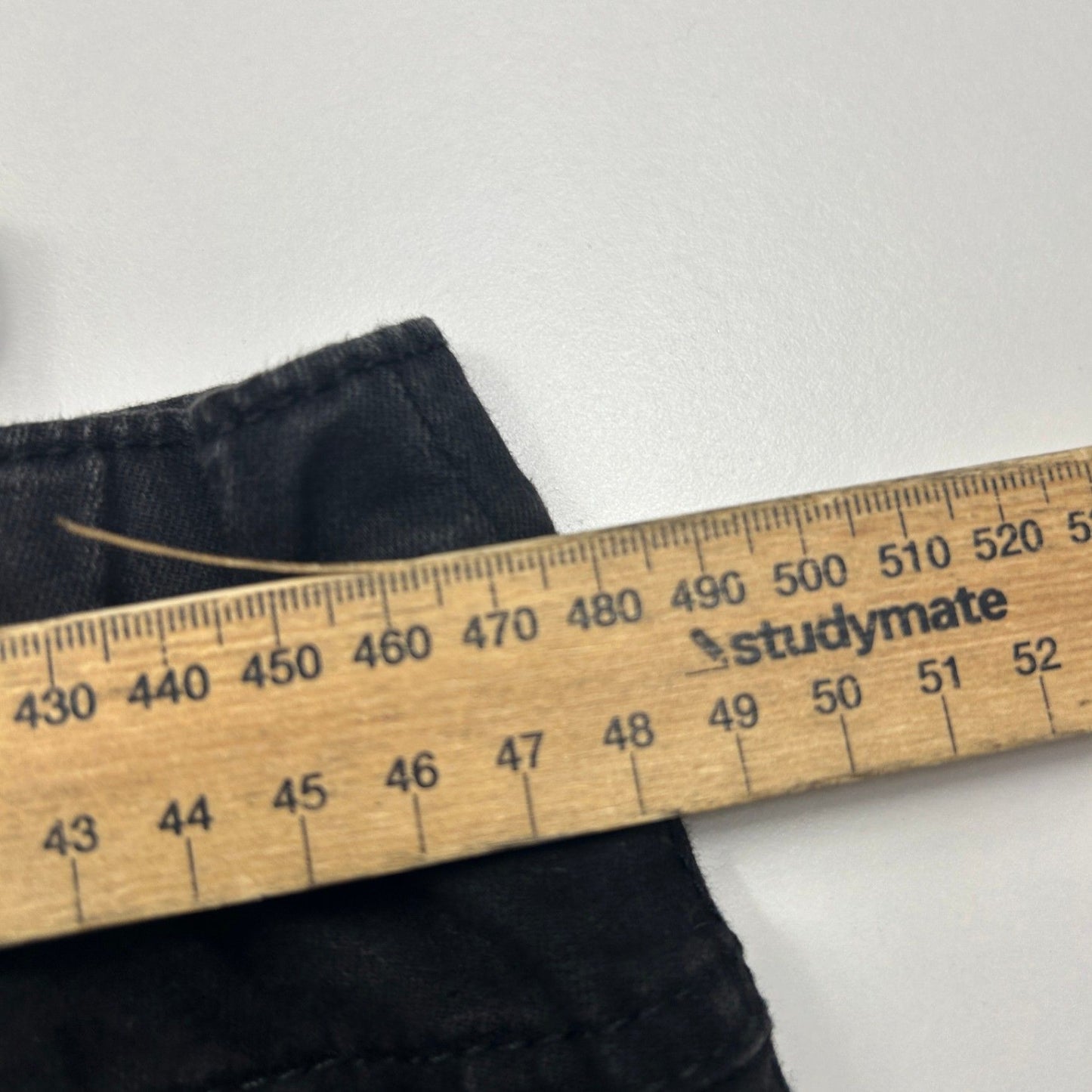 Millers Black Cropped Pants Cotton Blend Pull On Straight Leg Size 20