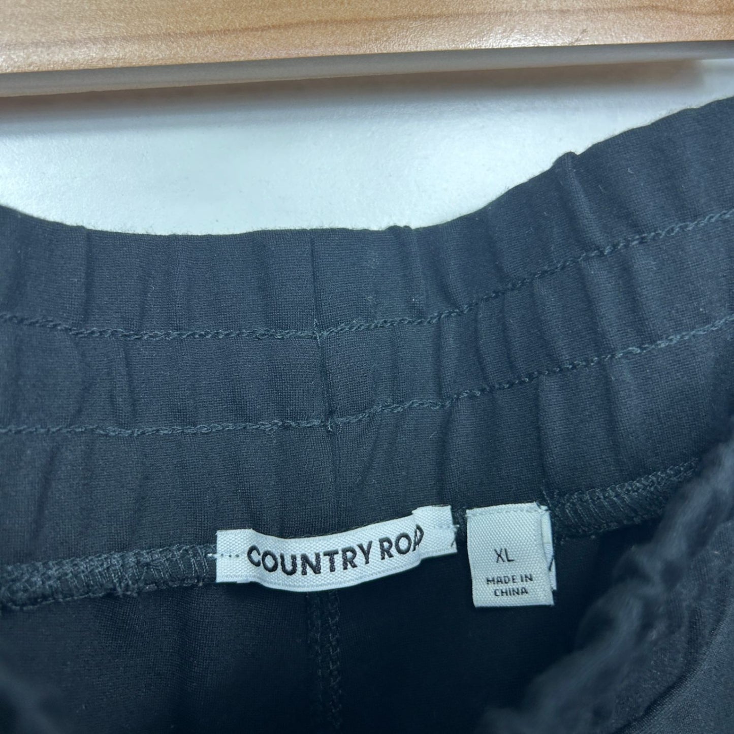 Country Road Black Relaxed Fit Drawstring Waist Pants Size 16 XL
