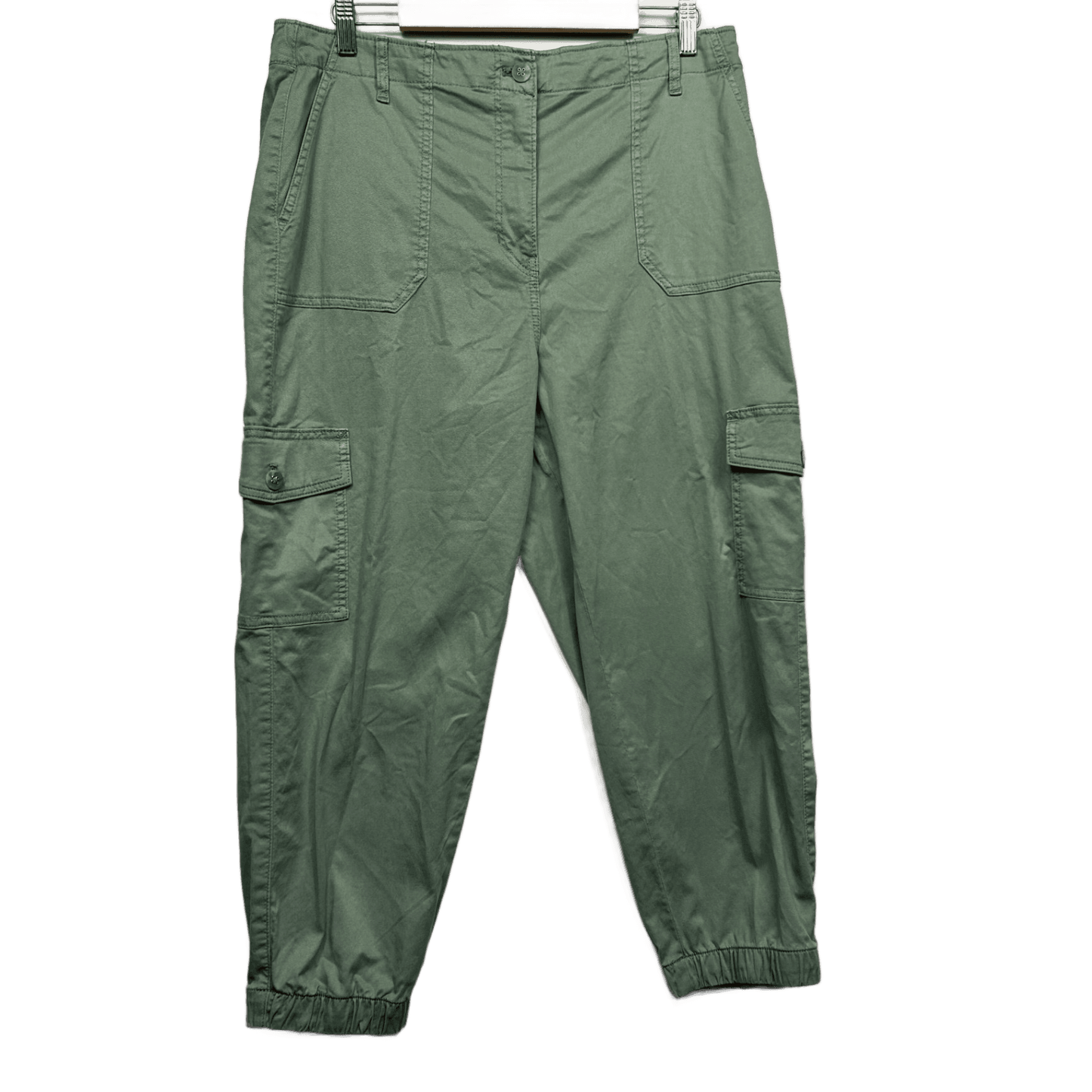 Target Woman Green Cargo Pants Cotton Casual Size 14