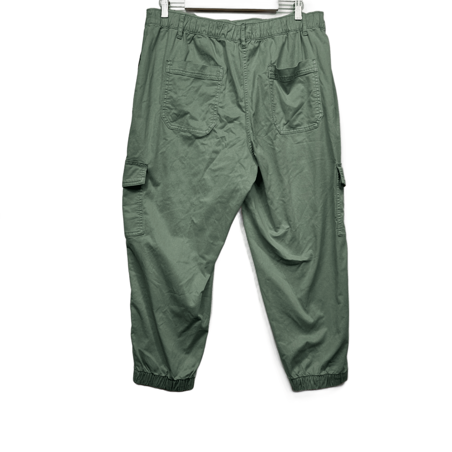 Target Woman Green Cargo Pants Cotton Casual Size 14