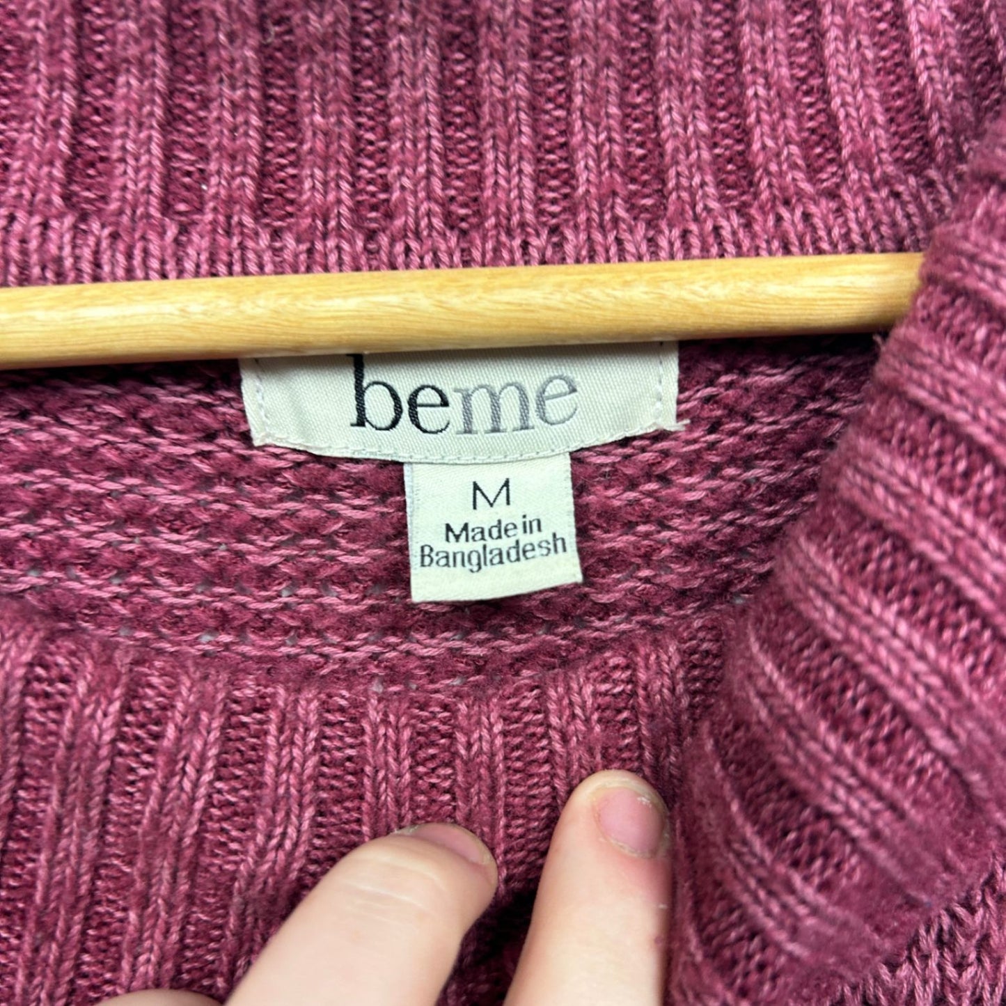 Beme Jumper Size 18 Plus Medium Cowl Neck