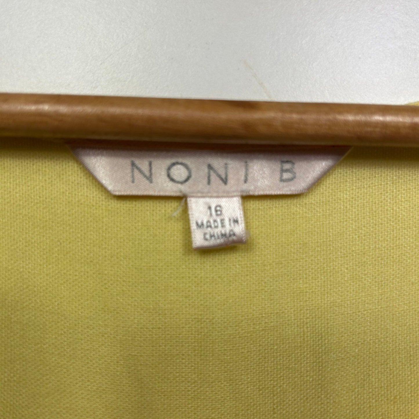 Noni B Yellow Linen Blend Sleeveless Maxi Dress Size 16