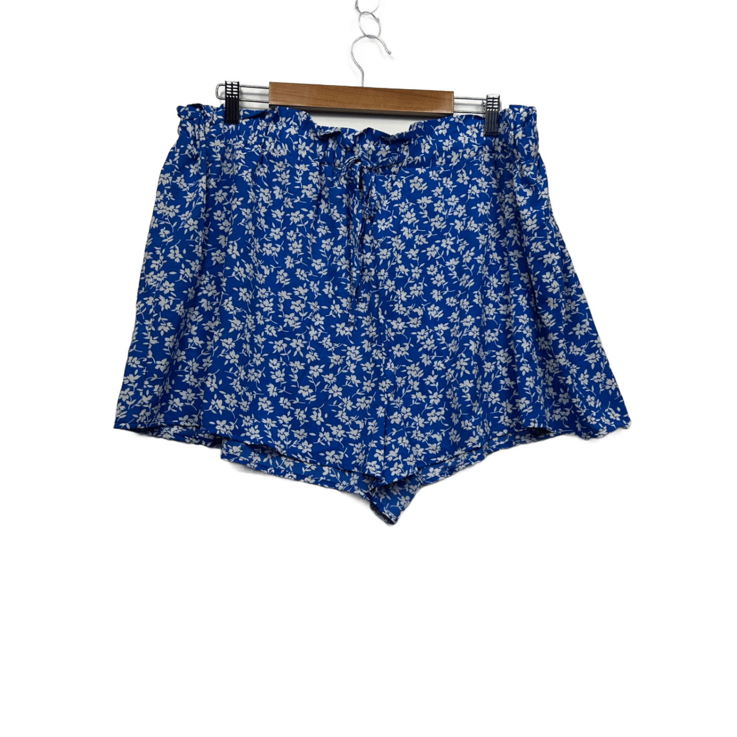 SHEIN Blue White Floral Shorts Size 18 20 4XL