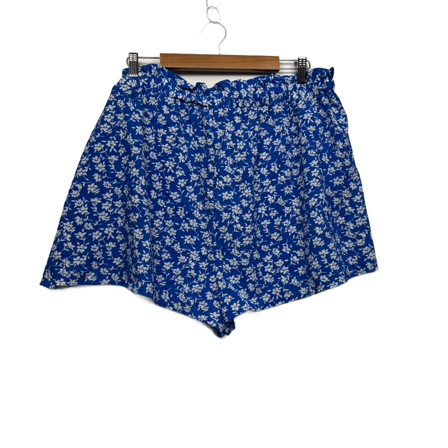 SHEIN Blue White Floral Shorts Size 18 20 4XL