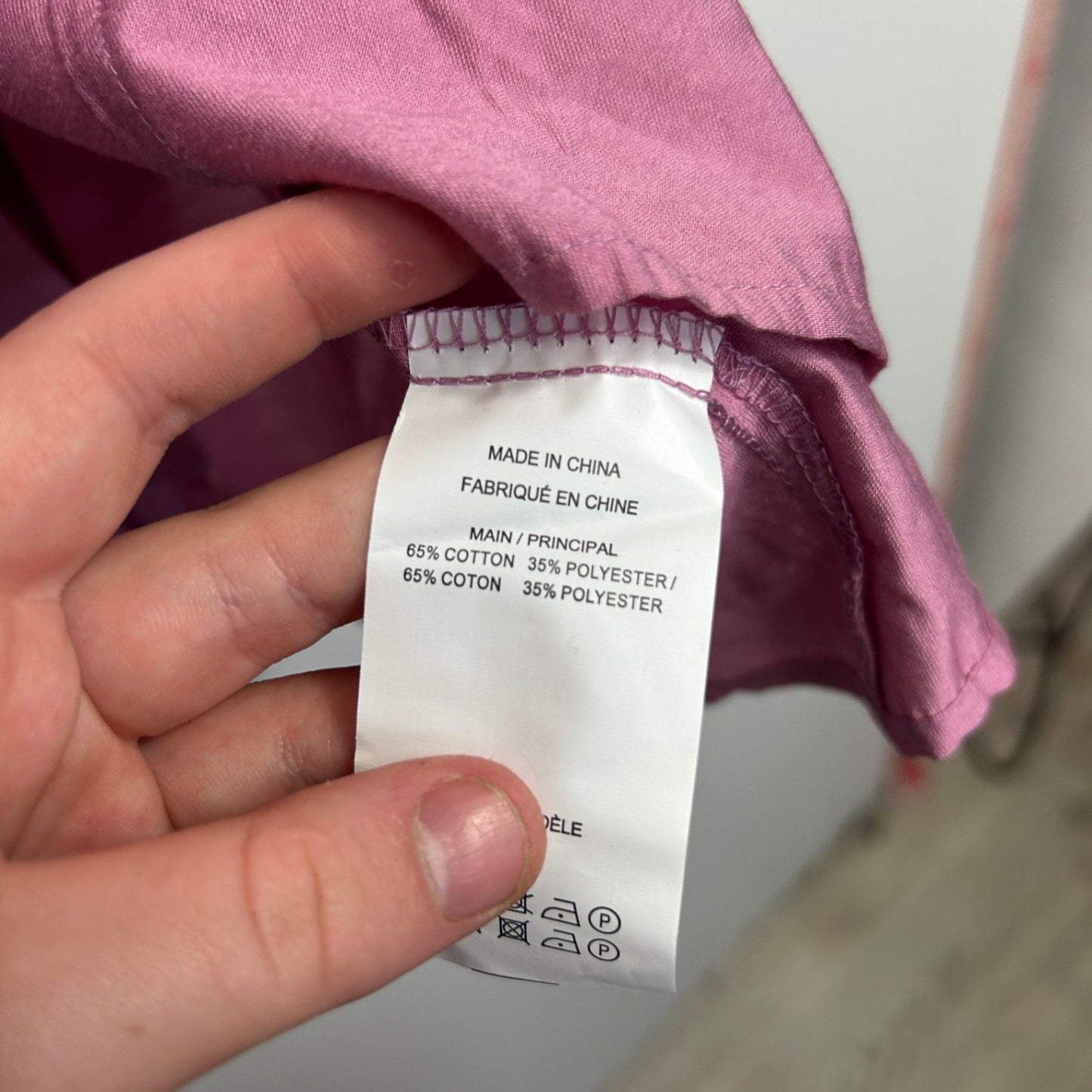 New Rockmans Pink Cotton Blend Button Up Long Sleeve Shirt Blouse Size 16