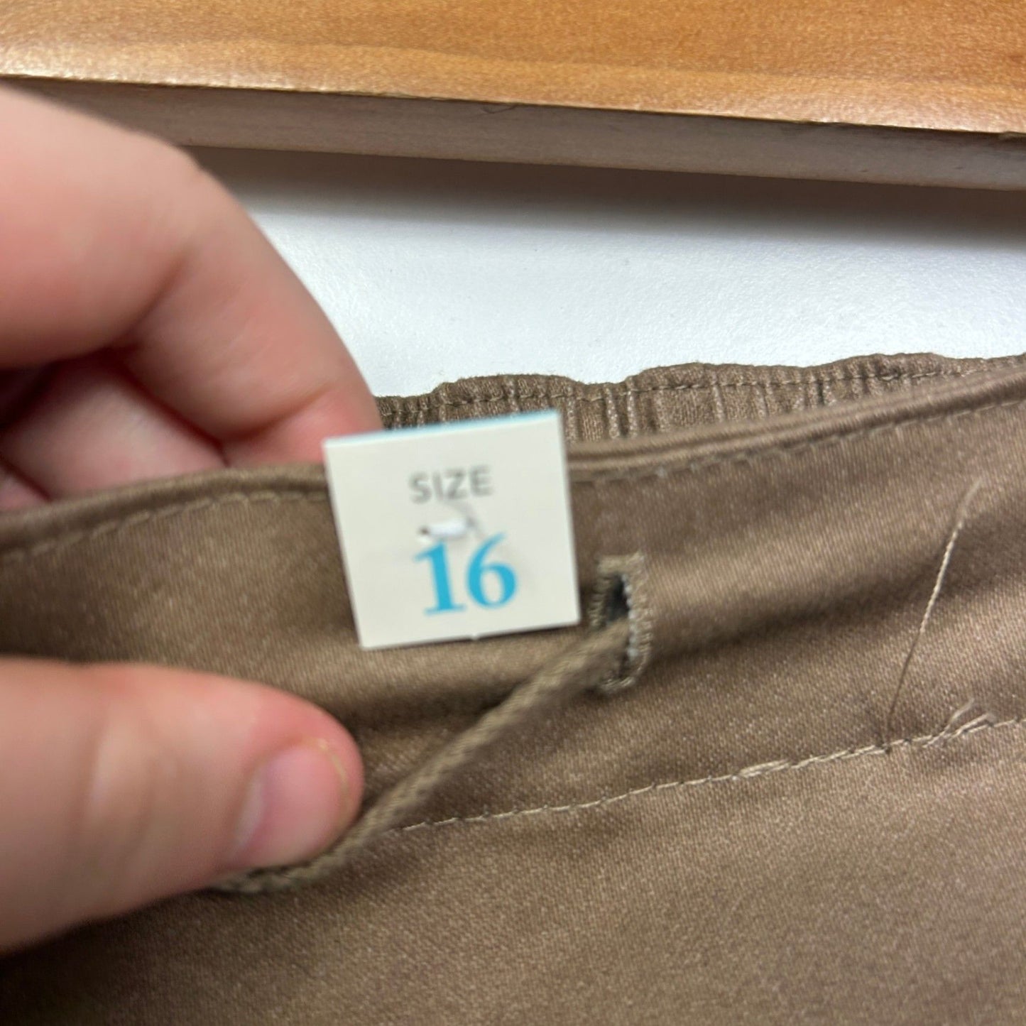 New Millers Pants Brown Chocolate Cotton Blend Size 16