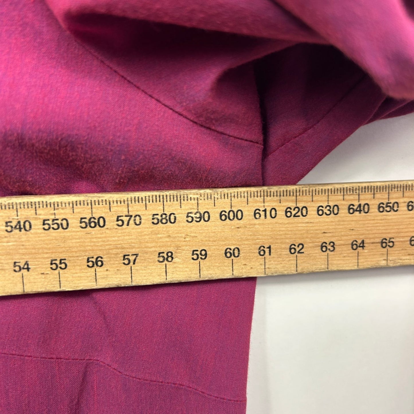 Maggie T Pink Long Sleeve Up Blouse Top Size 16 Cotton Blend