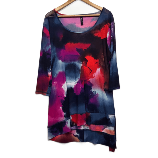Taking Shape Tunic Dress Size 16 Small Plus Long Sleeve Knee Length