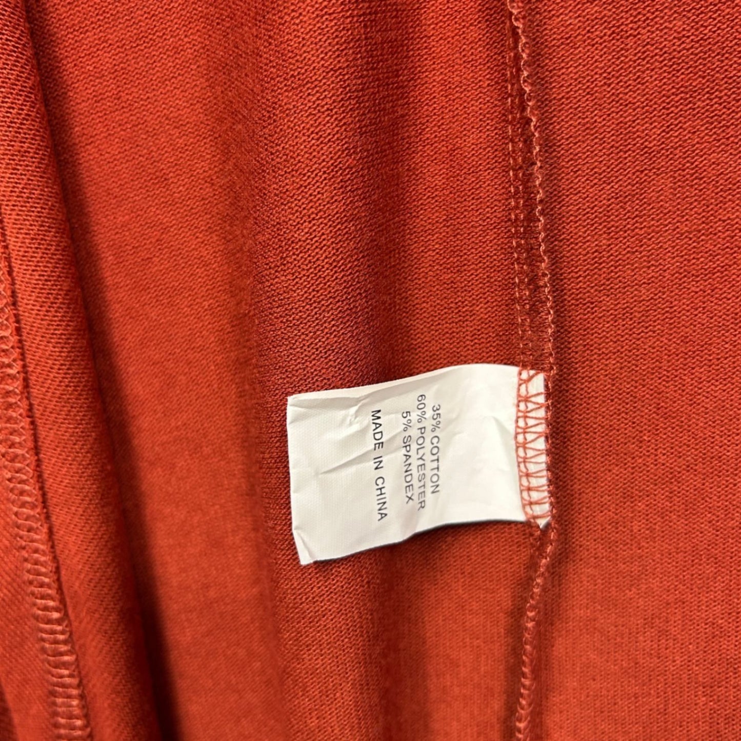 FREEZ Shrug Cover Up Size 22 Rust 3/4 Sleeve Cotton Blend