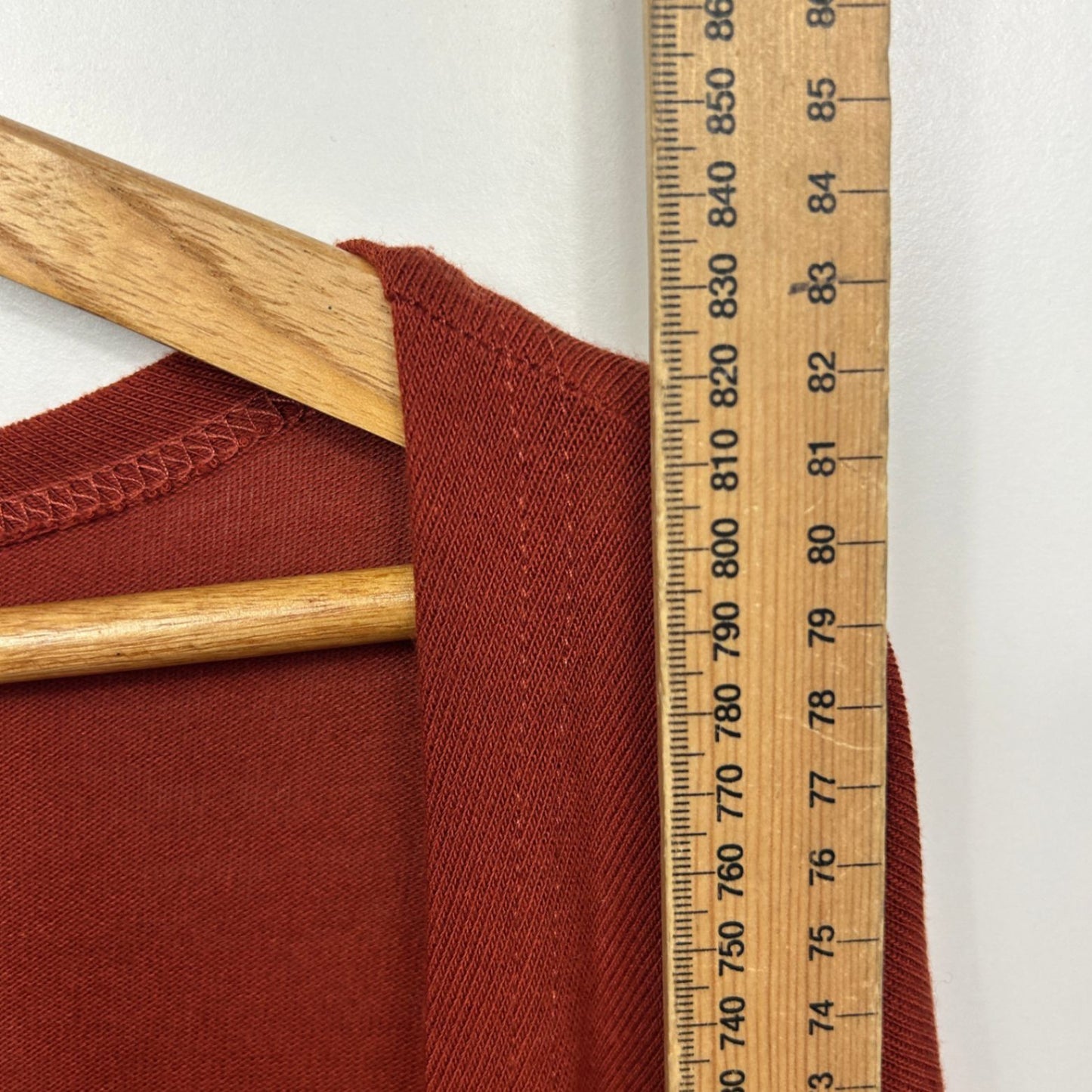 FREEZ Shrug Cover Up Size 22 Rust 3/4 Sleeve Cotton Blend