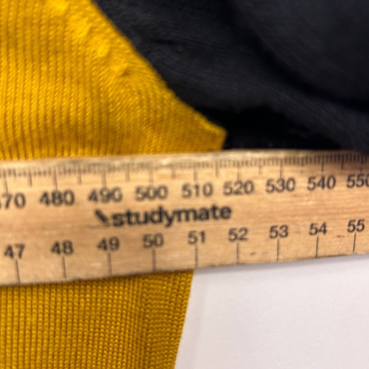 Millers Jumper Knit Top Long Sleeve Colourblock Black Mustard Viscose Size 14 Large