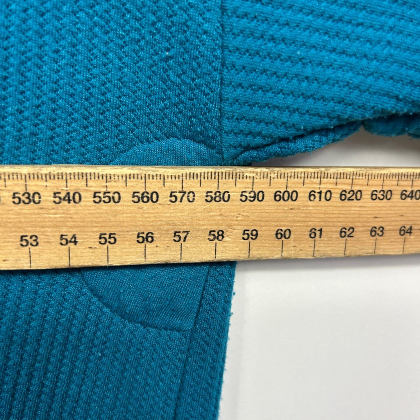 Virtuelle Teal Cotton Blend Crew Neck Jumper Size 16 Plus Long Sleeve
