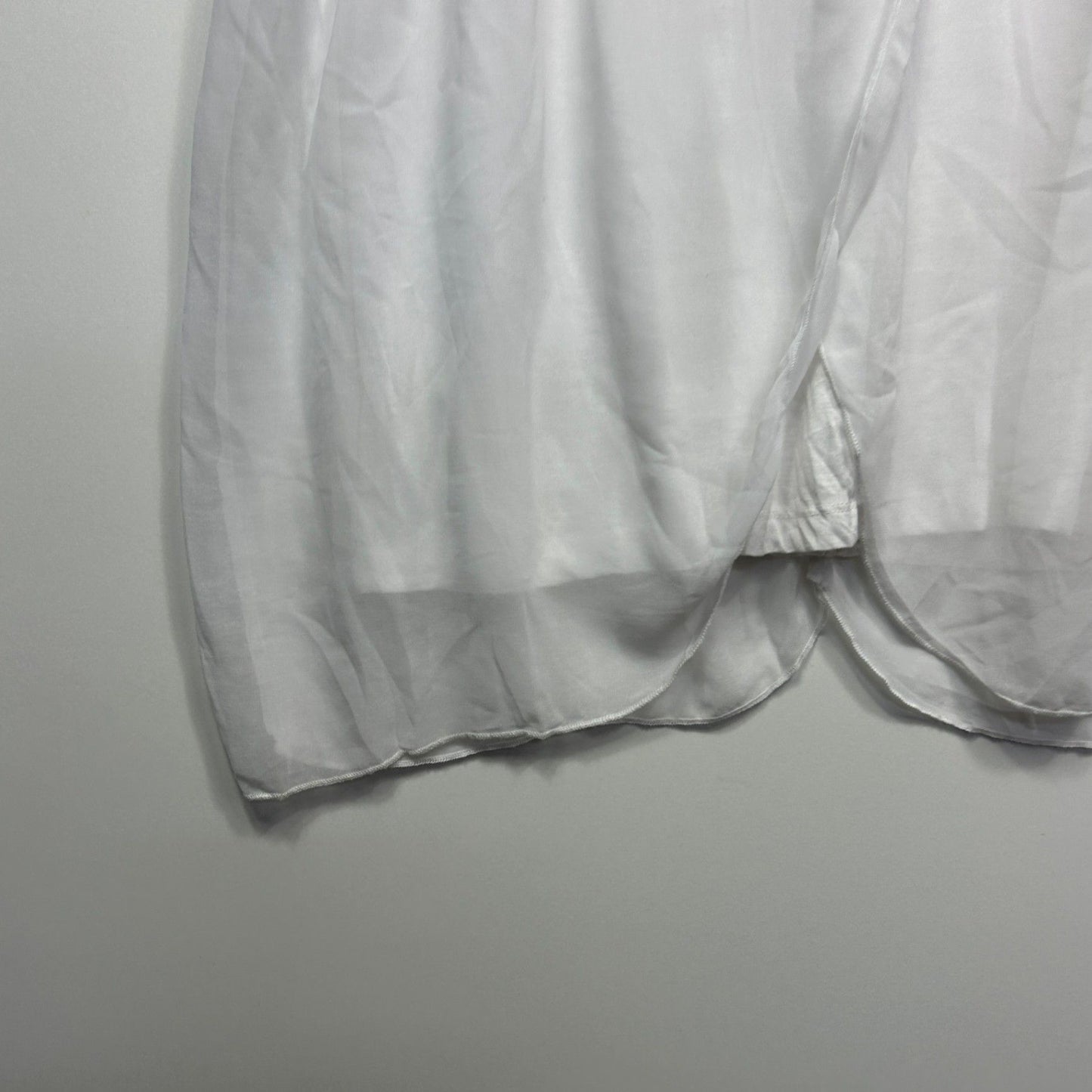 New Taking Shape White Tunic Top Short Sleeve Size 16 Plus Small