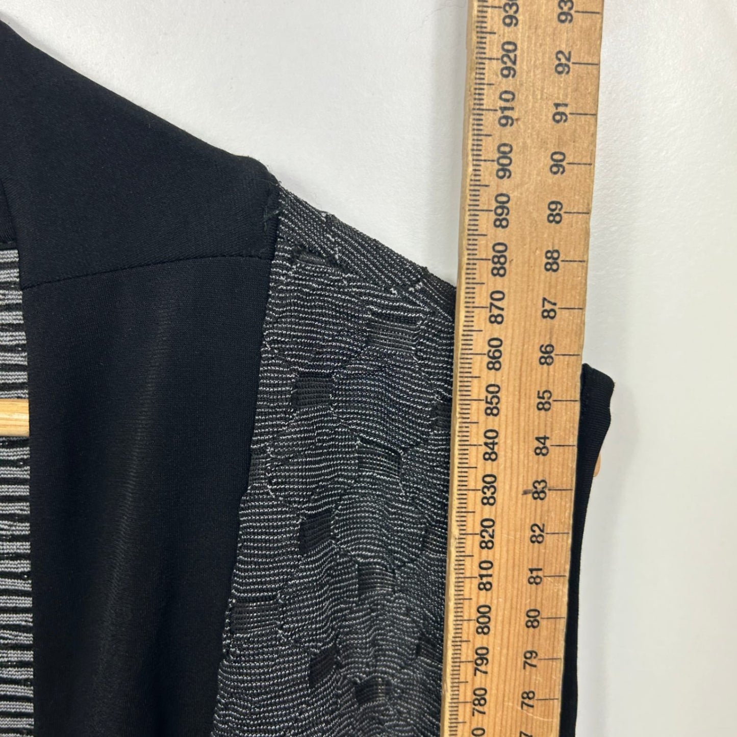 Taking Shape Black Duster Jacket Open Front Top Vest Size 18 Medium Plus