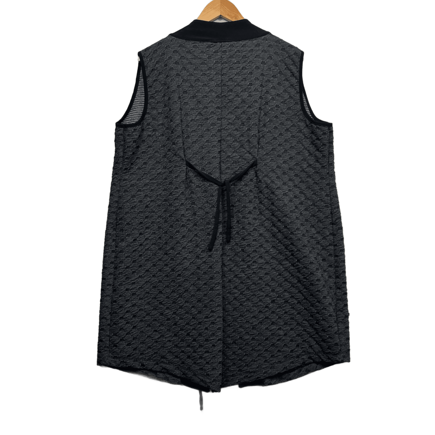 Taking Shape Black Duster Jacket Open Front Top Vest Size 18 Medium Plus