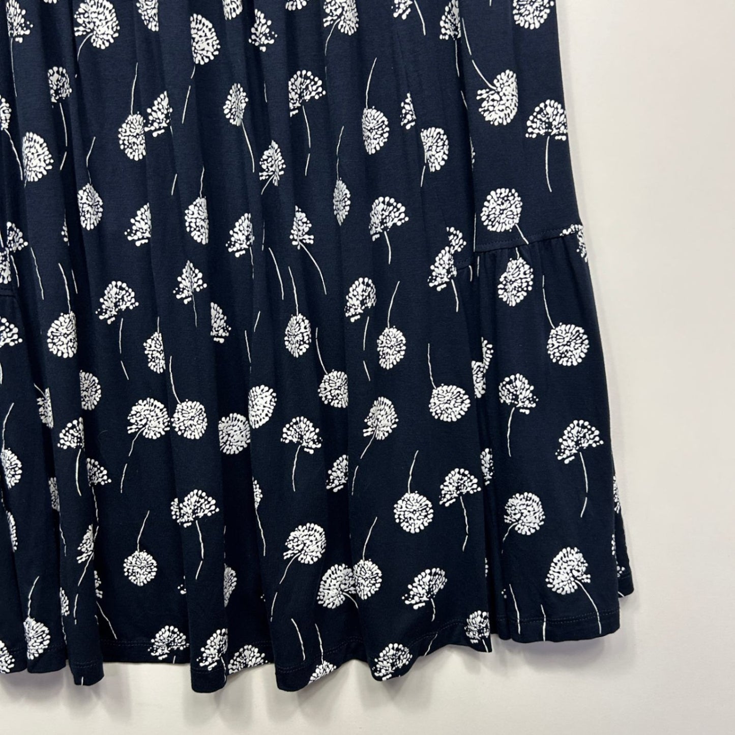 Virtuelle Navy Viscose Roll Tab Short Sleeve Dress Size 16 Plus