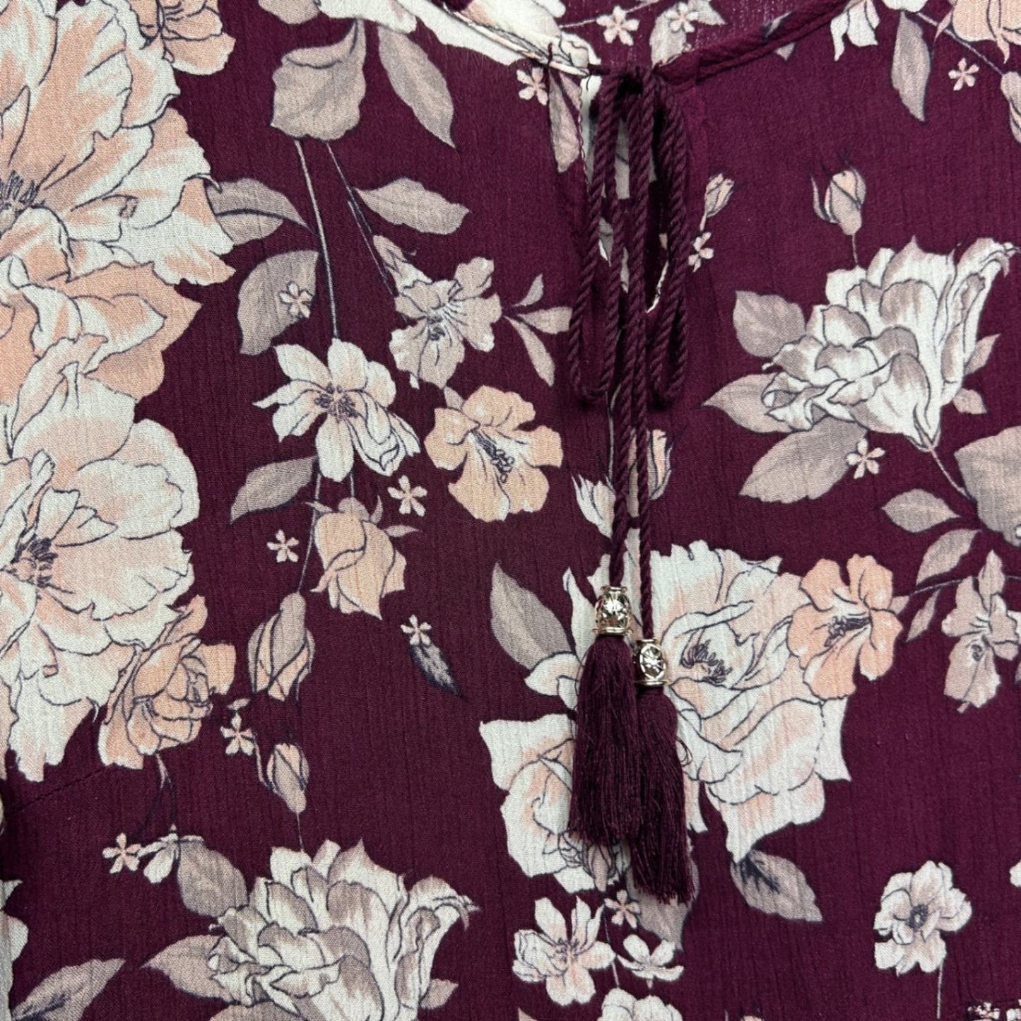 Rockmans Floral Long Sleeve Midi Dress Size 16 Bell Sleeve Viscose