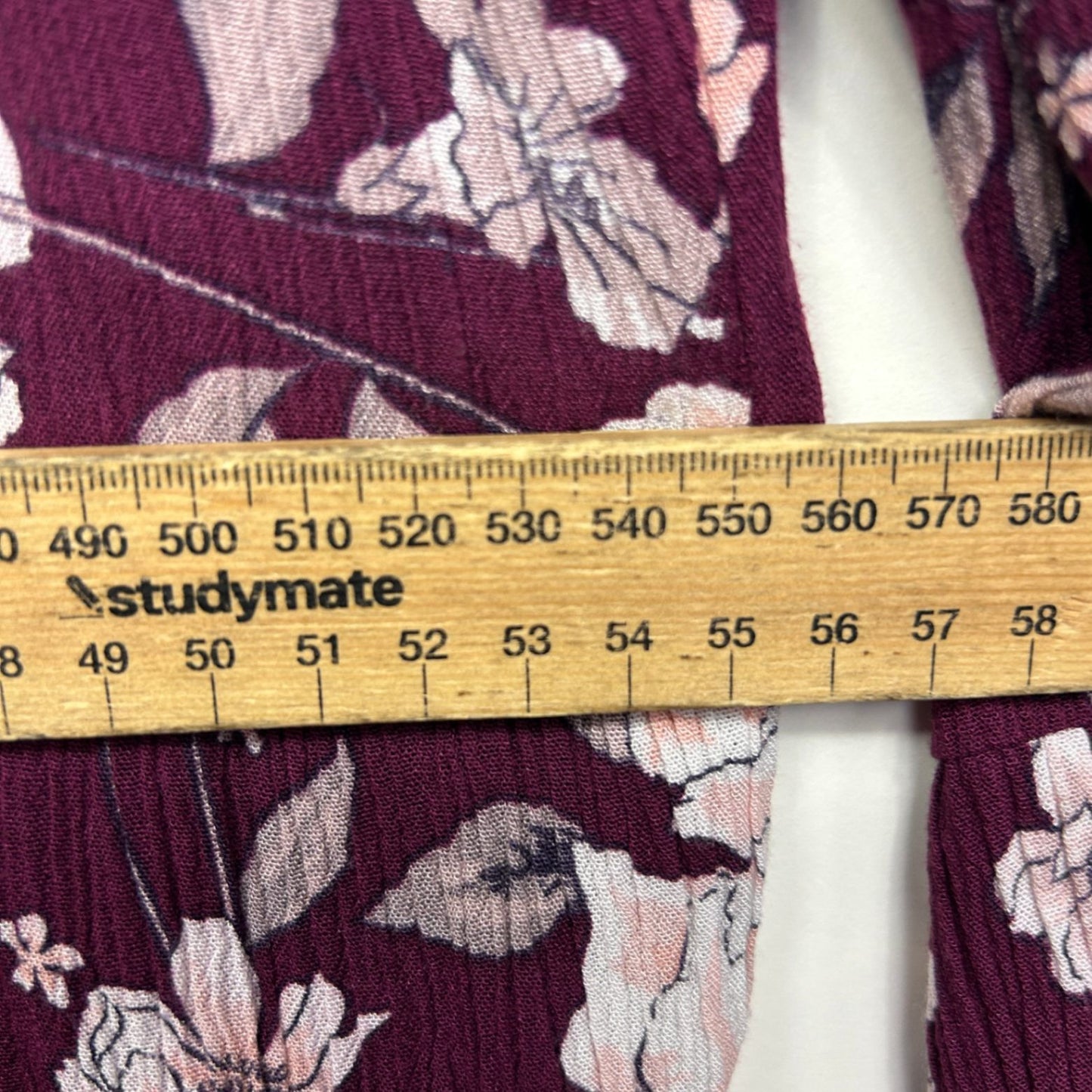 Rockmans Floral Long Sleeve Midi Dress Size 16 Bell Sleeve Viscose