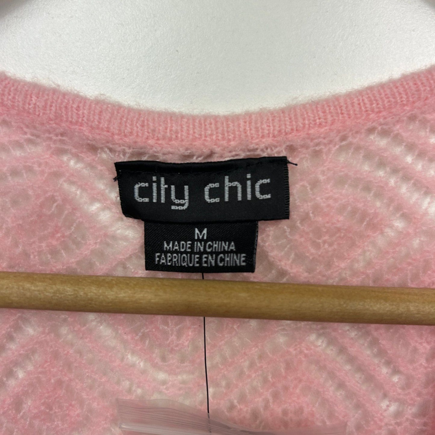 New City Chic Wrap Cardigan Top Long Sleeve Size 18 Medium Plus