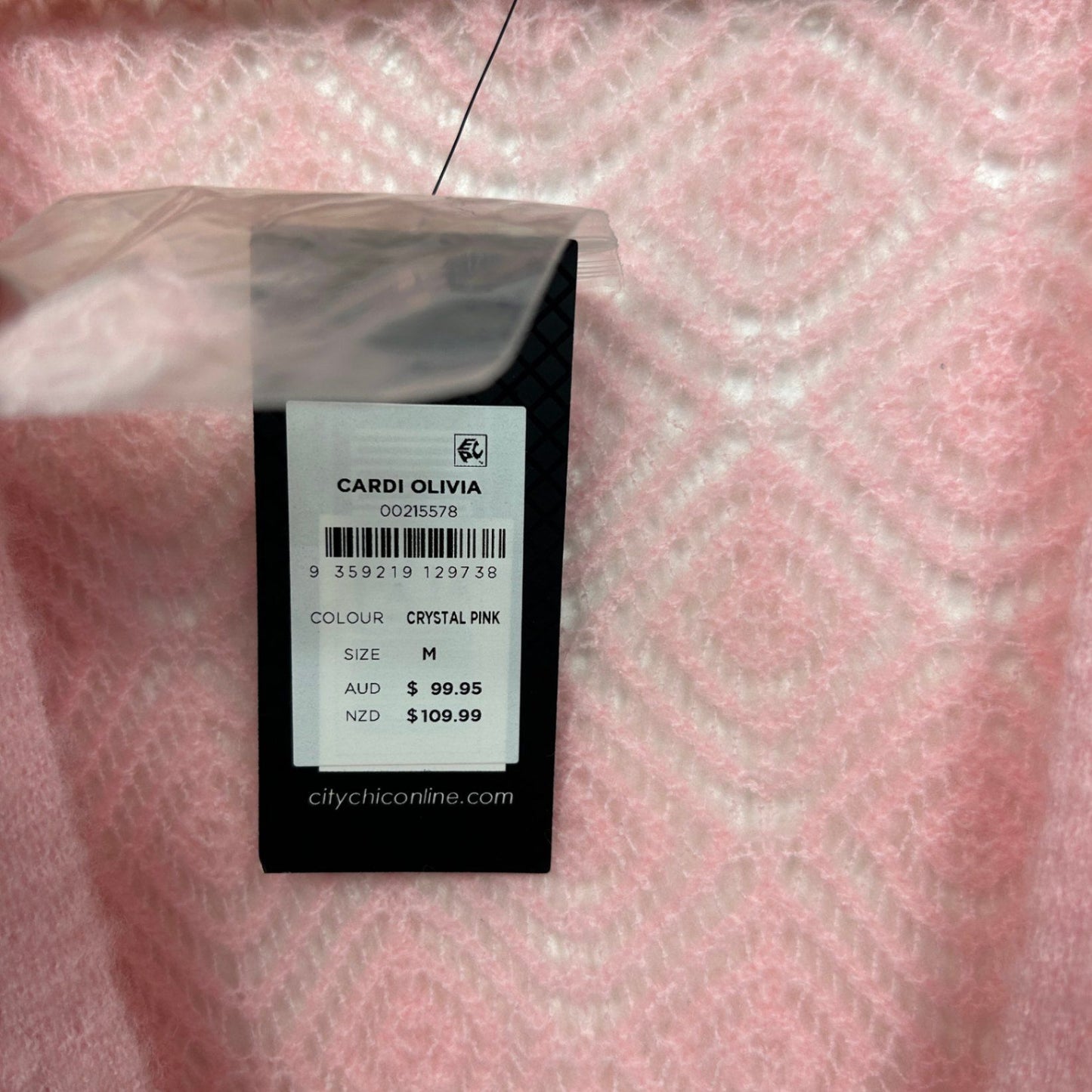 New City Chic Wrap Cardigan Top Long Sleeve Size 18 Medium Plus