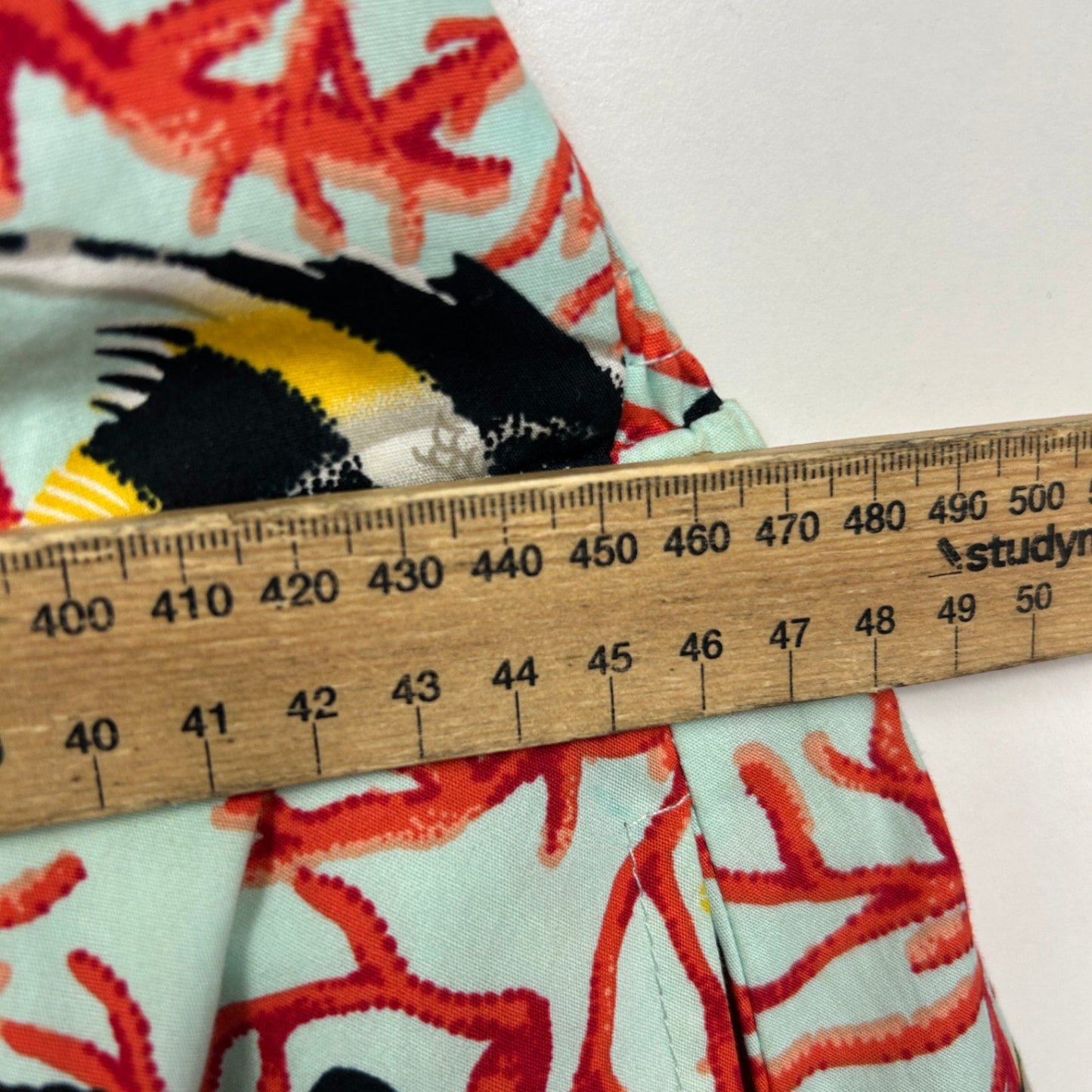 Revival Multicoloured Fit & Flare Halter Neck Pockets Dress Size 16 Fish Sea Underwater