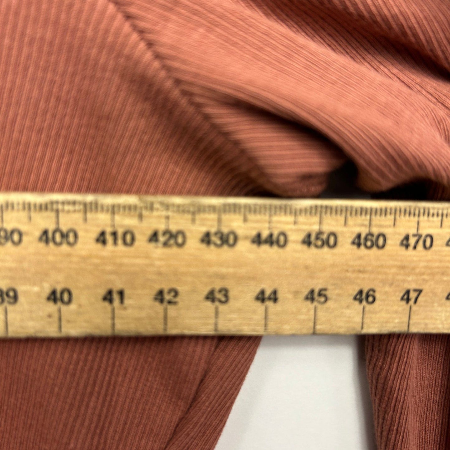 Target Rust Cotton Blend Long Sleeve V-Neck Casual Top 14