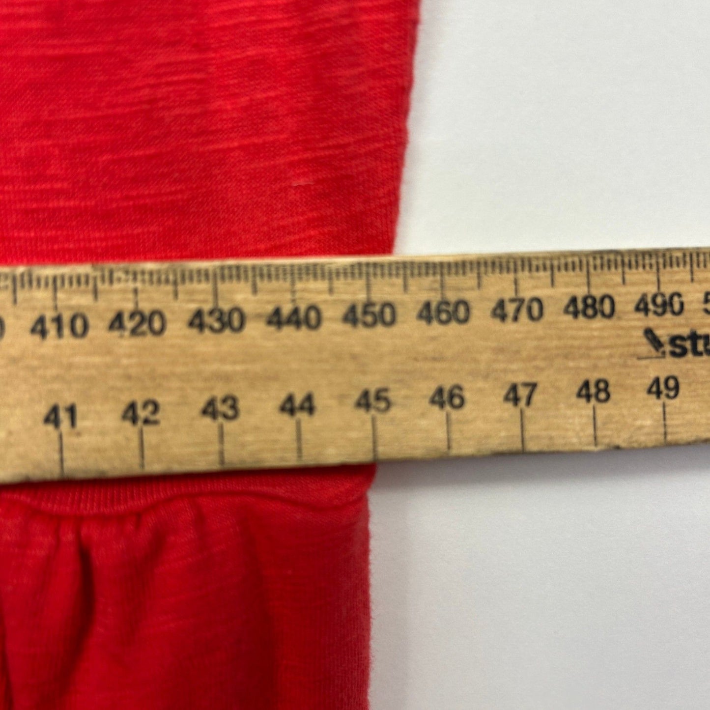 Elm Red Short Sleeve 100% Cotton Maxi Dress Size 14