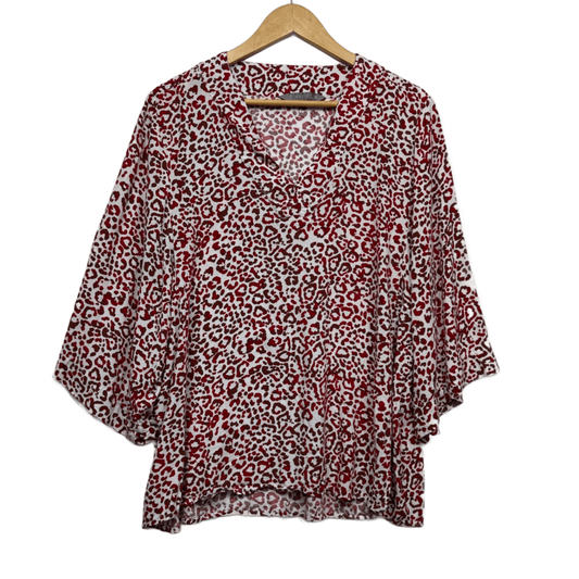 Katies 3/4 Sleeve Top Blouse Size 16 Multicoloured Viscose