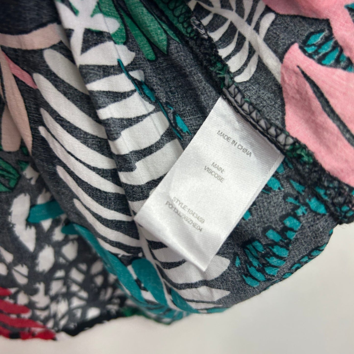 Rockmans Floral Top Size 18 Multicoloured Bell Sleeve Viscose