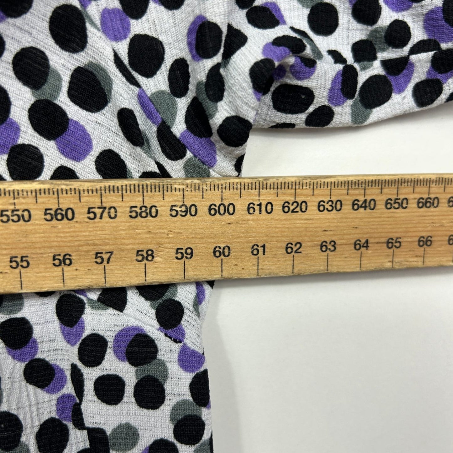 Taking Shape Tunic Top Short Sleeve Size 16 Small Plus Pleated Dots