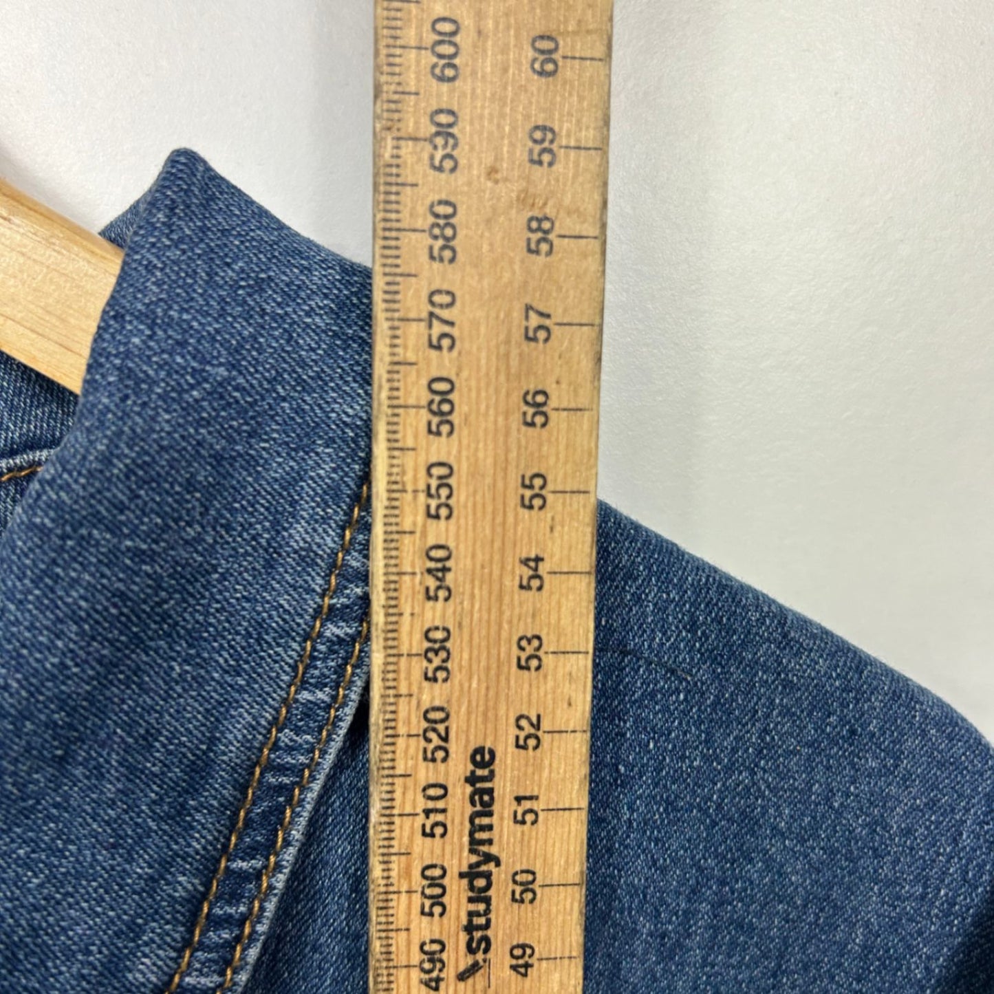 Autograph Denim Cropped Jacket Size 26 Short Sleeve Cover Up