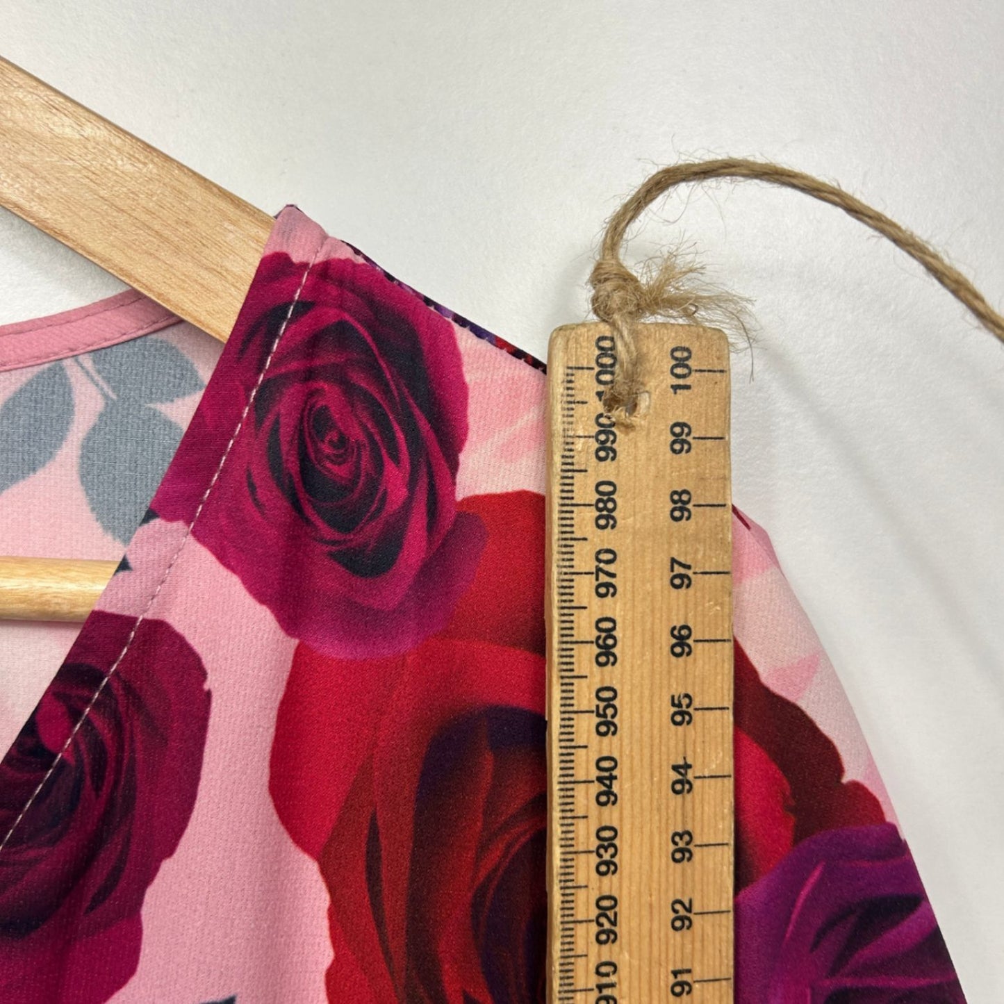 Lorraine Pink Floral Short Sleeve Mini Length Dress Size 14