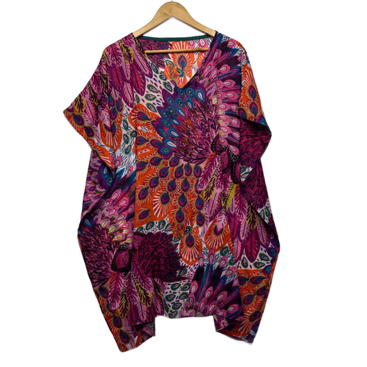 Kaftan Swim Cover Up Top One Size (Up to 18 Fit) *Fault