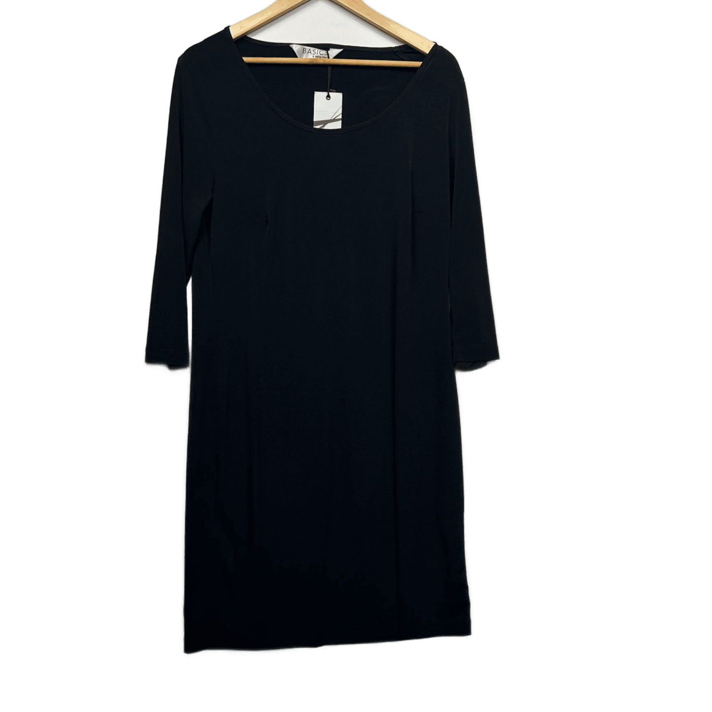 New Taking Shape Basics Black 3/4 Slip Dress Size 12 14 XXS