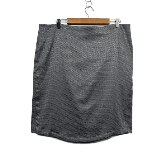 Target Pencil Skirt Size 18 Grey Knee Length Cotton Blend