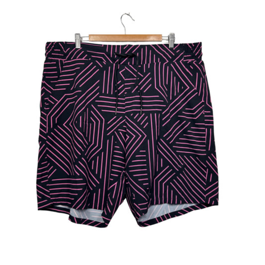 Autograph Black Pink  Quick Dry Swim Shorts Size 18 Pockets