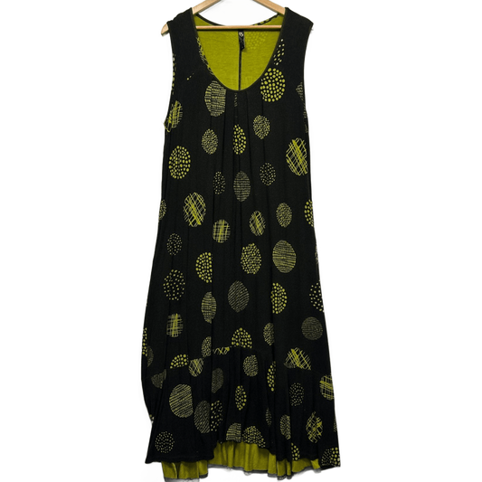 Taking Shape Maxi Dress Size 16 Plus Small Sleeveless Bamboo