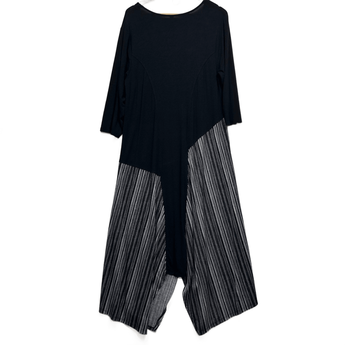 Taking Shape Black Maxi Dress Asymmetric Hem Size 12 14 XXS Plus Viscose Blend