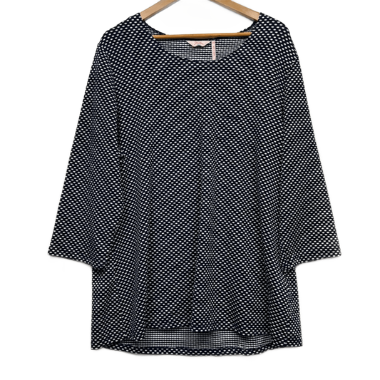 Millers Black White Long Sleeve Tunic Top Size 22 Plus