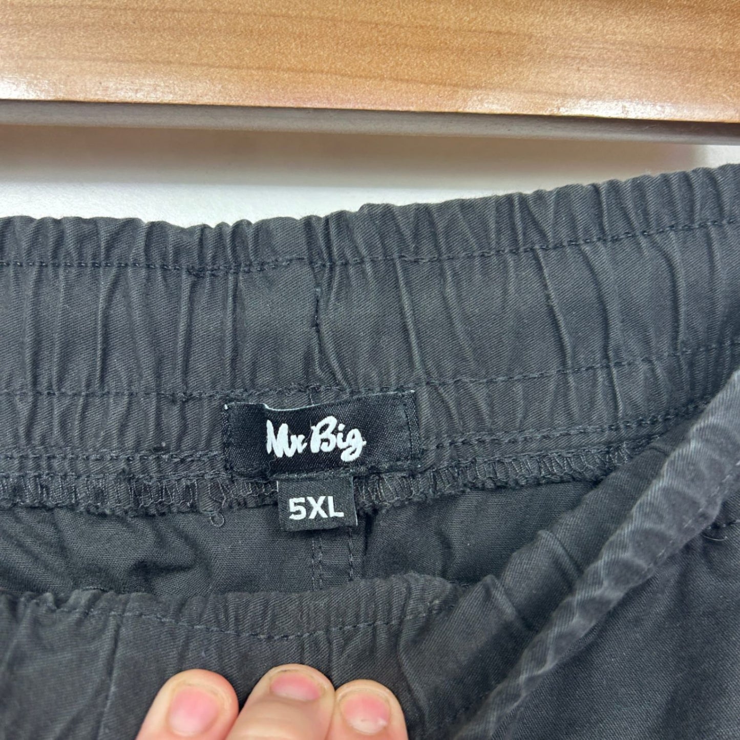 Mr Big Mens Black Cargo Pockets Shorts Cotton Size 5XL