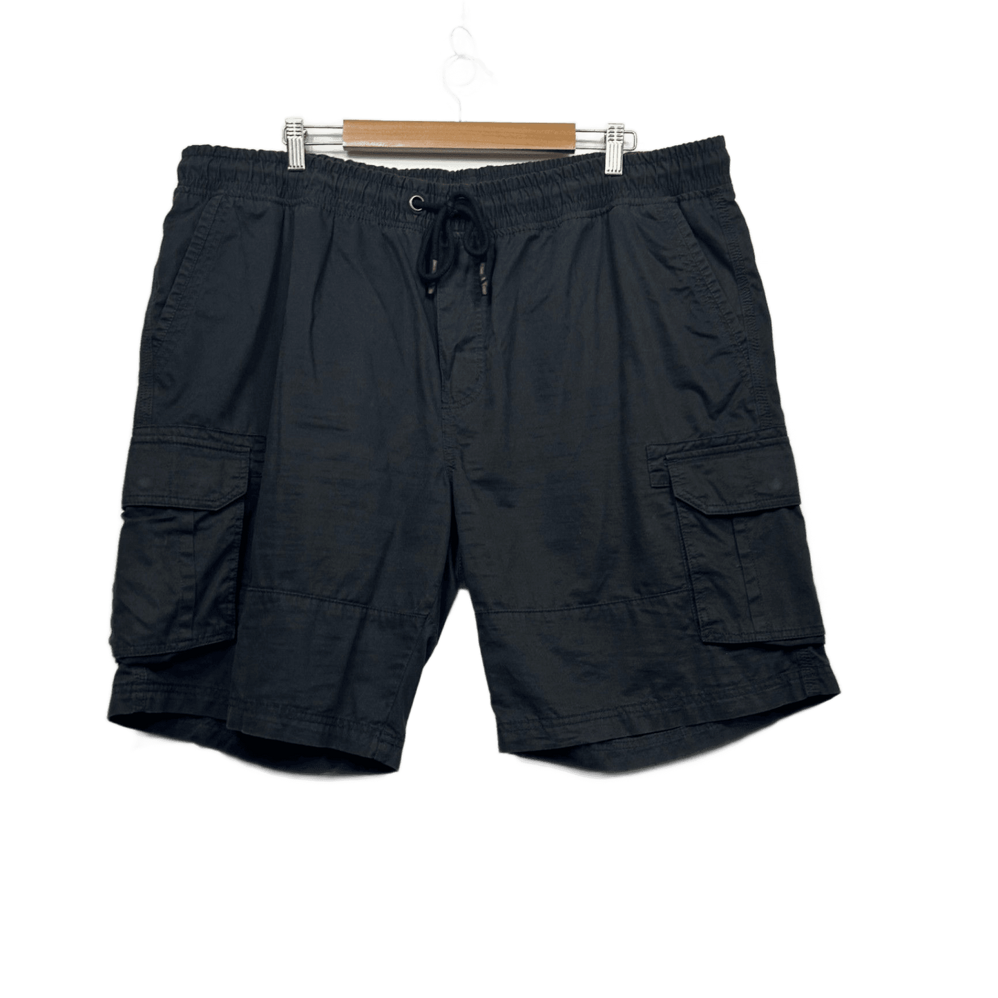 Mr Big Mens Black Cargo Pockets Shorts Cotton Size 5XL