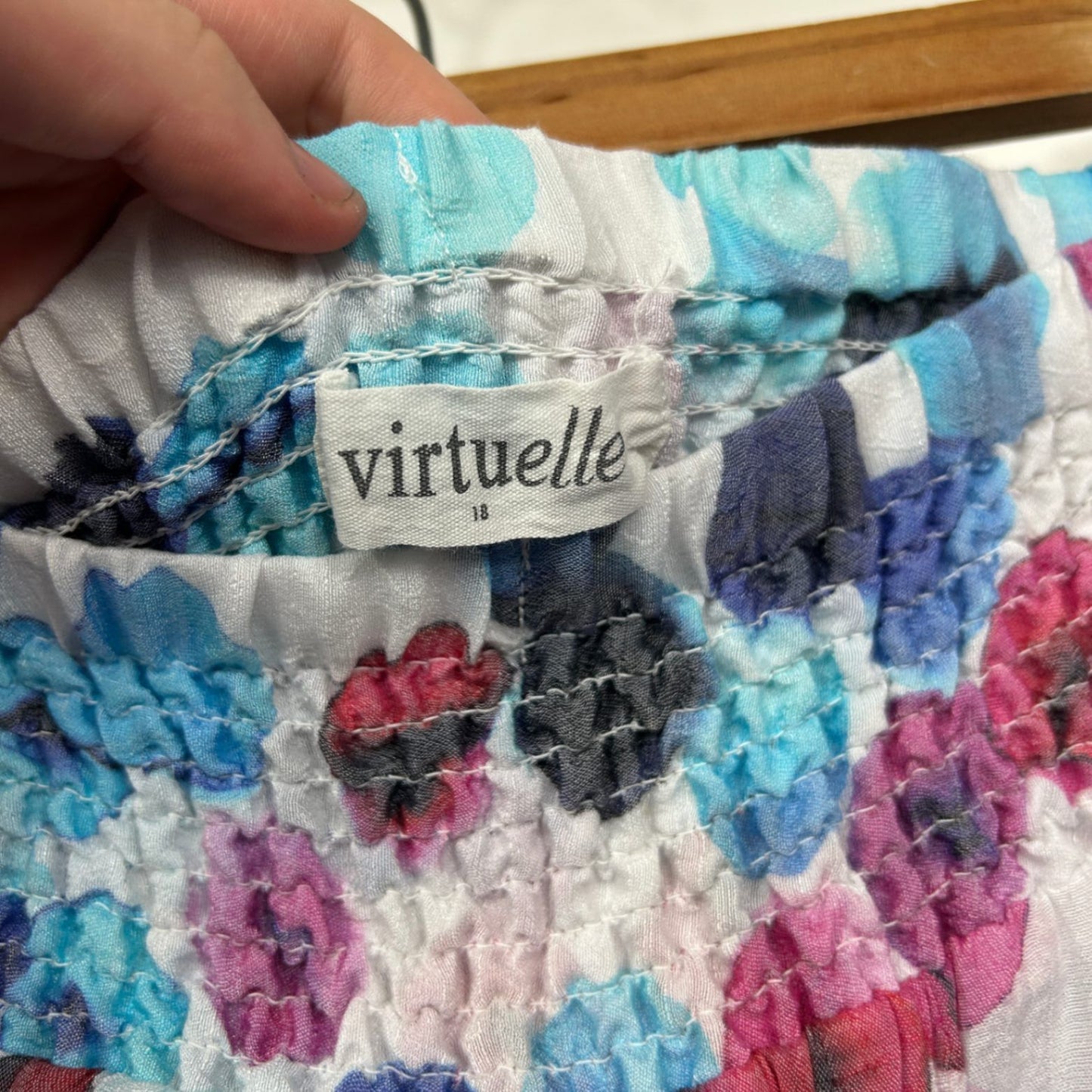 Virtuelle Wide Leg Pants Size 18 Multicoloured Layered Polka Dots